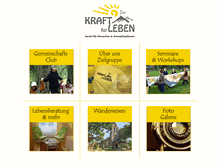 Tablet Screenshot of kraftfuerleben.org